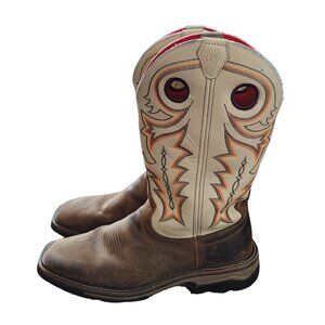 R. Watson Western‎ Boots Men's 12 EE Chesnut Cowbody Work Buffalo RW1011